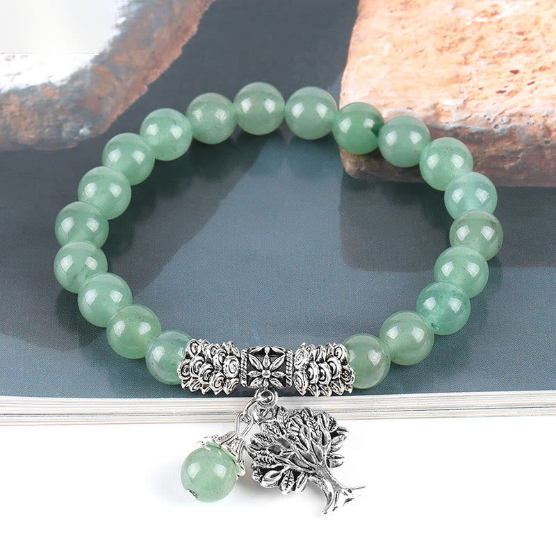 KarmaRipple's Authentic Gemstone Tree of Life Fortunate Talisman Stretch Bracelet p19