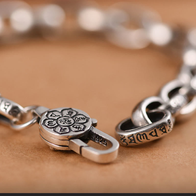 KarmaRipple's 925 Sterling Silver Six True Words Wisdom Calm Bracelet p11