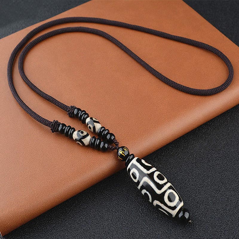 KarmaRipple's Nine-Eye Dzi Bead Wealth Protection Pendant p6