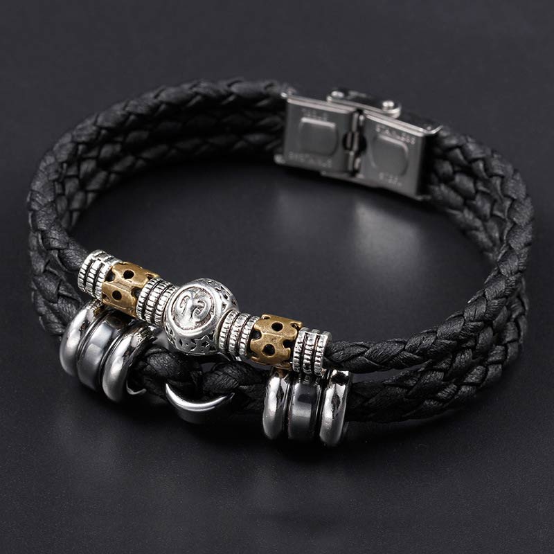 KarmaRipple's 12 Constellations of the Zodiac Hematite Protection Bracelet p1