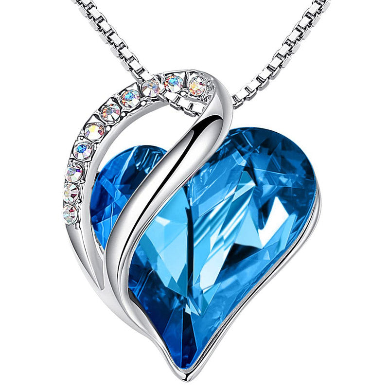 KarmaRipple's Buddhastoneshop Love Heart Birthstone Balancing Energy Pendant Necklace ( p20