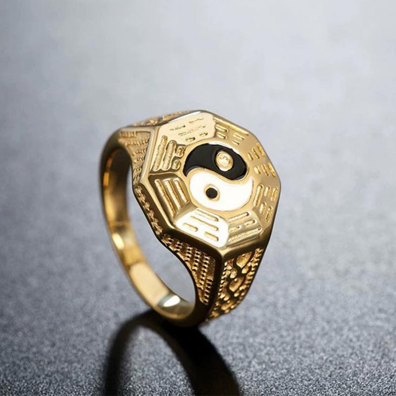 KarmaRipple's Yin Yang Symbol Bronze Fortune Ring p3