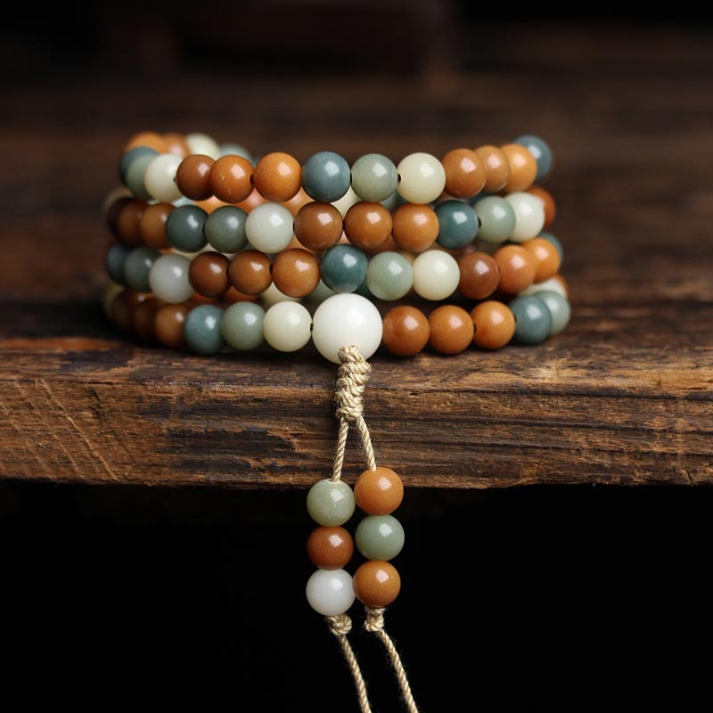 KarmaRipple's Bodhi Seed Mala Balance Wisdom Bracelet p14
