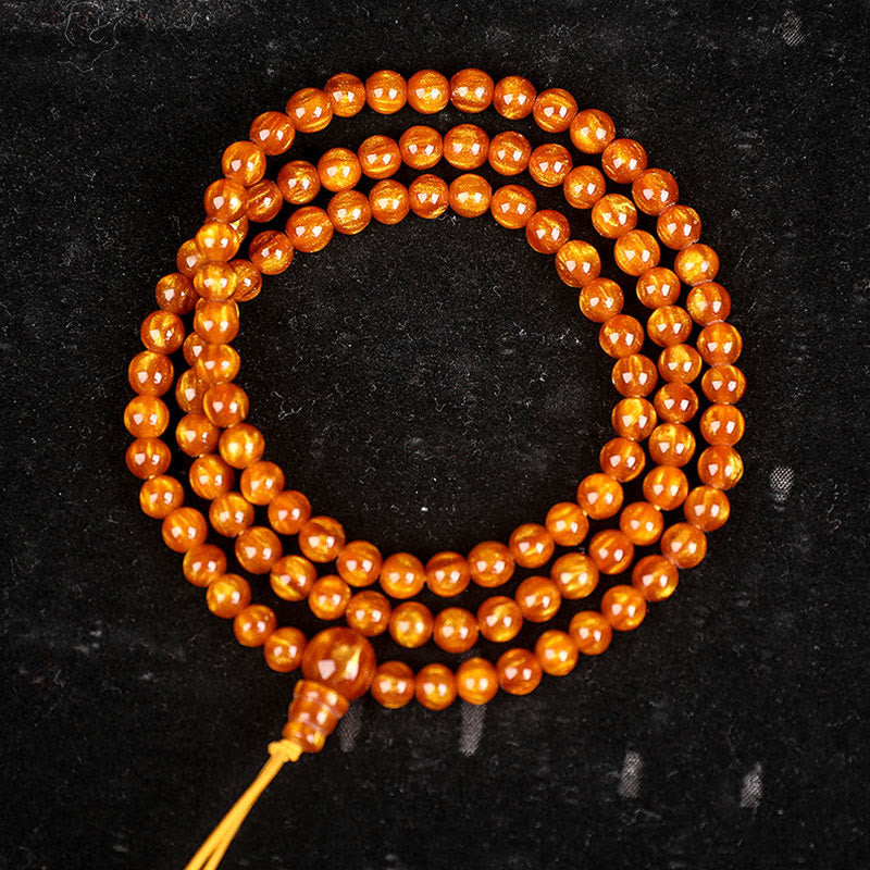 KarmaRipple's Golden Sea Willow Success Positive Bracelet Mala p5