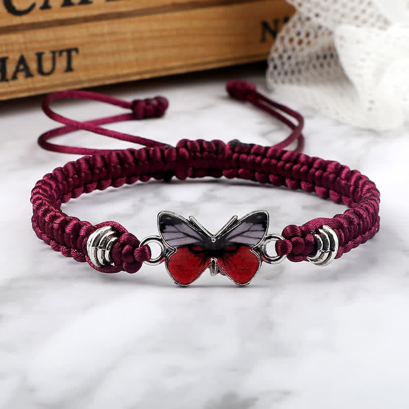 KarmaRipple's Butterfly Freedom Love String Talisman Bracelet p33