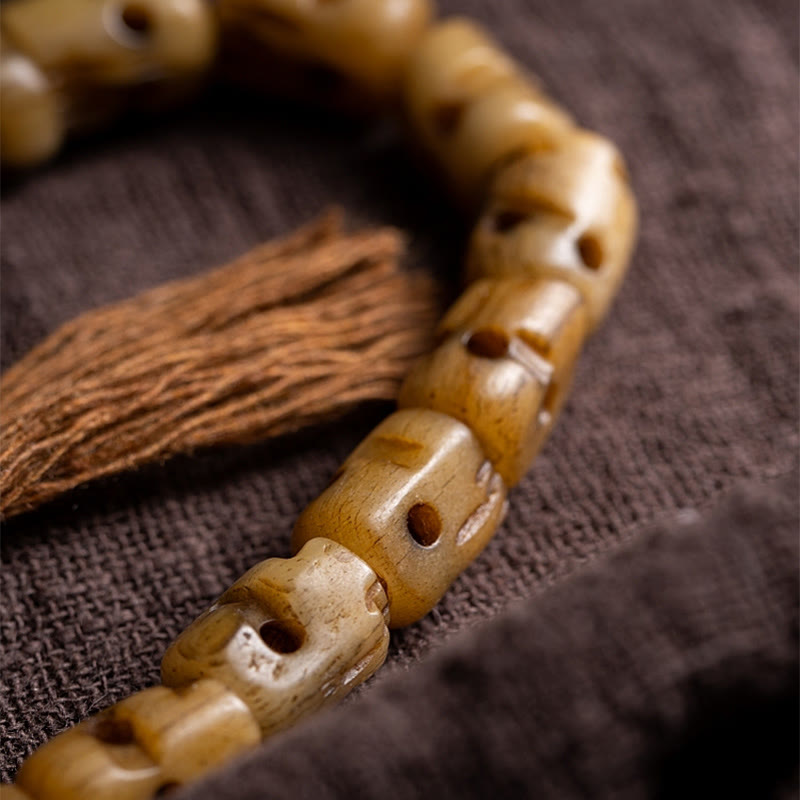 KarmaRipple's Tibetan Yak Bone The Lord Of The Corpse Forest Keep Away Evil Spirits Bracelet p4
