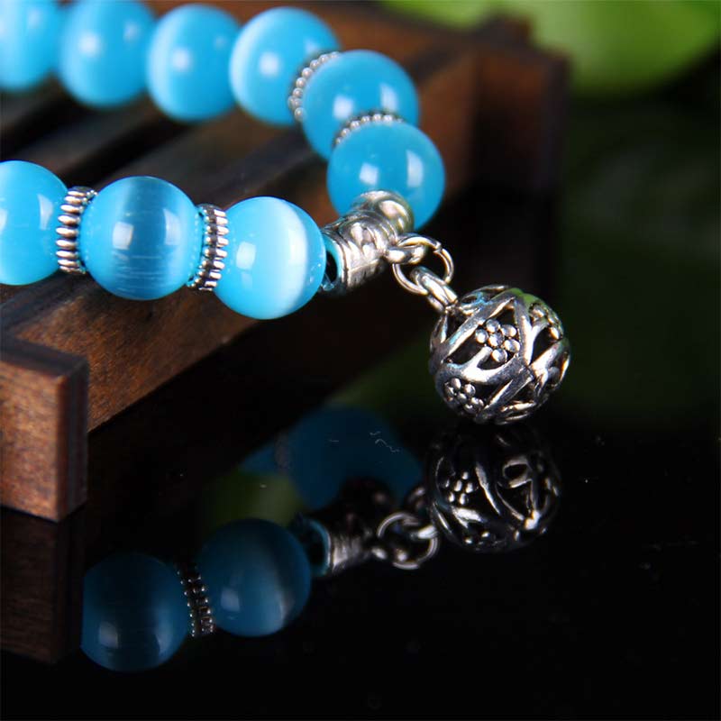 KarmaRipple's Tibetan Cat Eye Fortunate Bracelet p13
