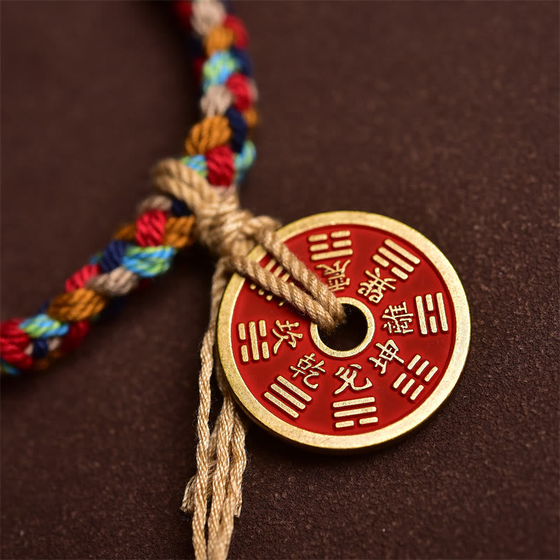 KarmaRipple's Handmade Bagua Balance Multicolored Rope Bracelet p4