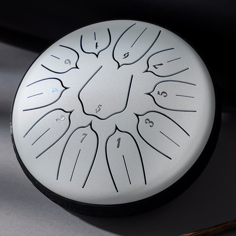 KarmaRipple's Steel Tongue Drum Sound Balancing Meditation Yoga Lotus Drum Kit 11 Note 6 Inch p3