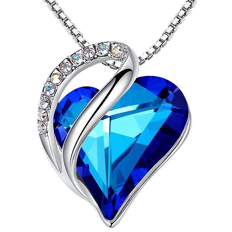 KarmaRipple's Buddhastoneshop Love Heart Birthstone Balancing Energy Pendant Necklace ( p22