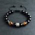 Black Obsidian&Tiger Eye / Braided String