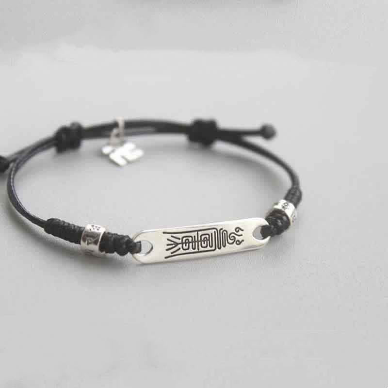 KarmaRipple's 925 Sterling Silver Red String Fortune Strength Braid Bracelet p10