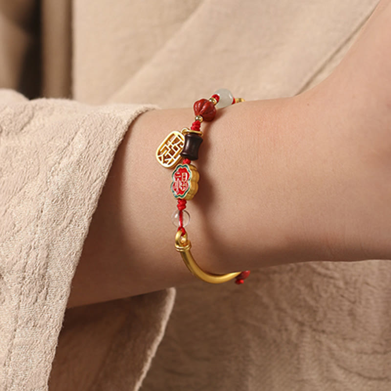 KarmaRipple's Tibetan Auspicious Clouds Fortune Happiness Wealth Fortune Bracelet p11