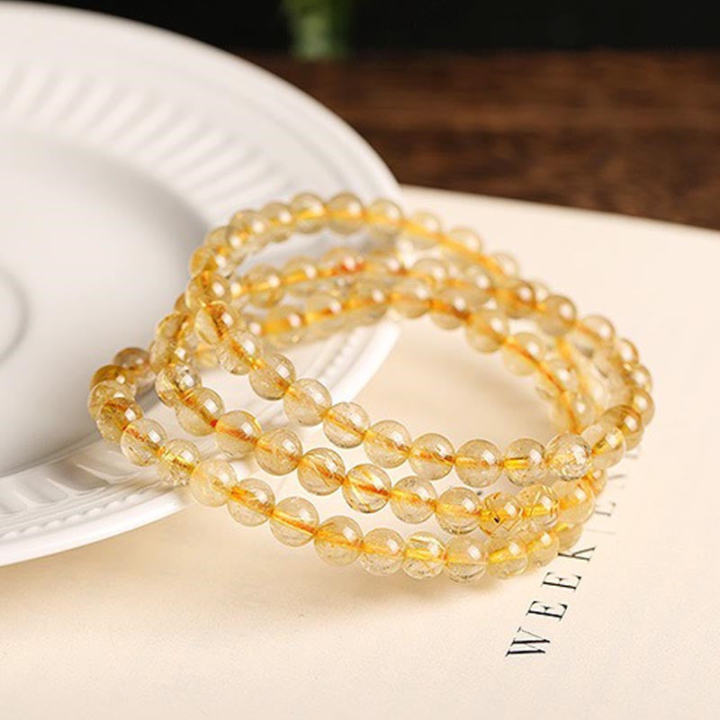 KarmaRipple's Authentic Citrine Prosperity Protection Bracelet p3