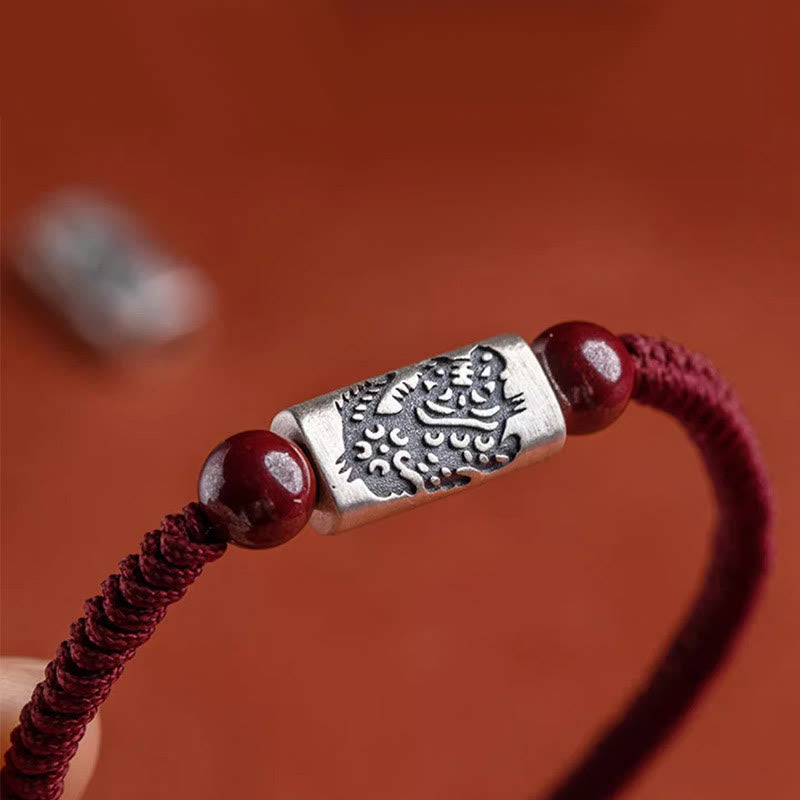 KarmaRipple's 925 Sterling Silver 12 Chinese Zodiac Cinnabar String Bracelet p15