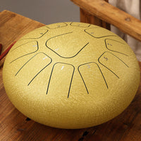 KarmaRipple's Steel Tongue Drum Sound Balancing Mindfulness Meditation Yoga Drum Kit 11 Note 8 Inch