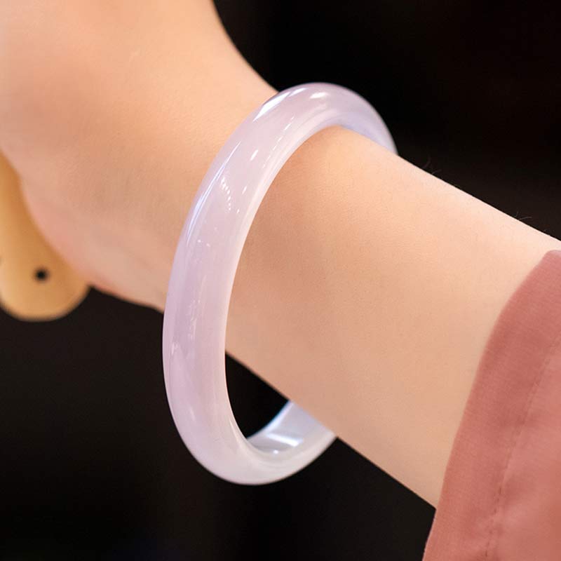 KarmaRipple's Authentic Chalcedony Balance Positive Bracelet Bangle p32
