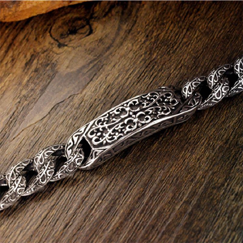 KarmaRipple's Vintage Patterns Engraved Balancing Bracelet p3