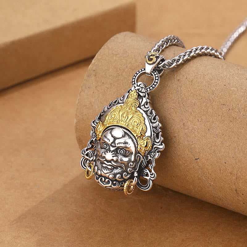 KarmaRipple's Yellow God of Wealth Amulet Bronze Fortune Pendant Necklace p1