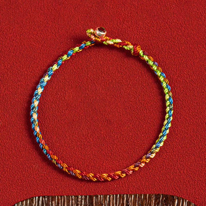 KarmaRipple's "May you be blessed with peace and safety in all four seasons" Fortunate Multicolored Bracelet p5