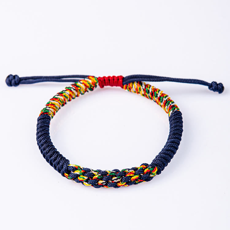 KarmaRipple's Tibetan Handmade Colorful King Kong Weave Fortune Braid String Bracelet p11