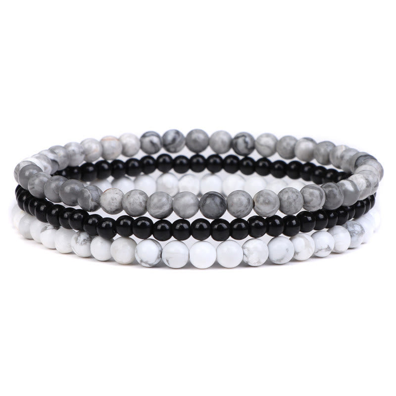 KarmaRipple's 3Pcs Authentic Gemstone Stone Inner Peace Spiritual Bracelet p9