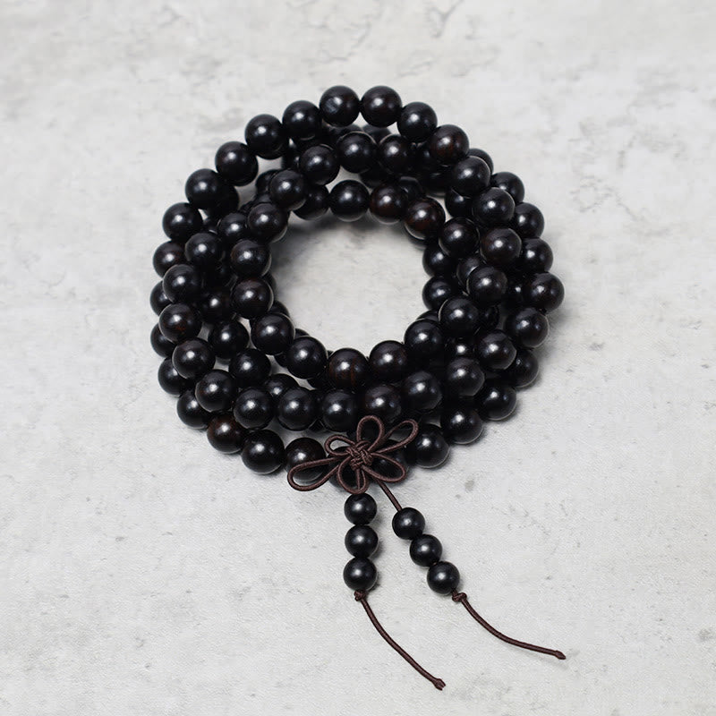 KarmaRipple's 108 Mala Beadwork Bracelet Prayer Meditation Sandalwood Elastic p12
