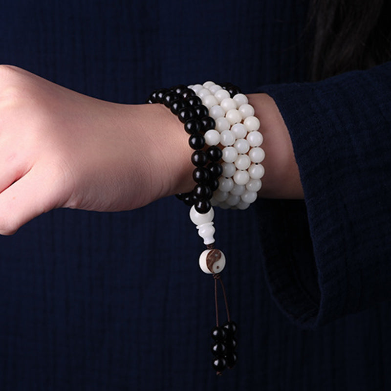 KarmaRipple's Ebony YinYang Protection Pendant Mala p3