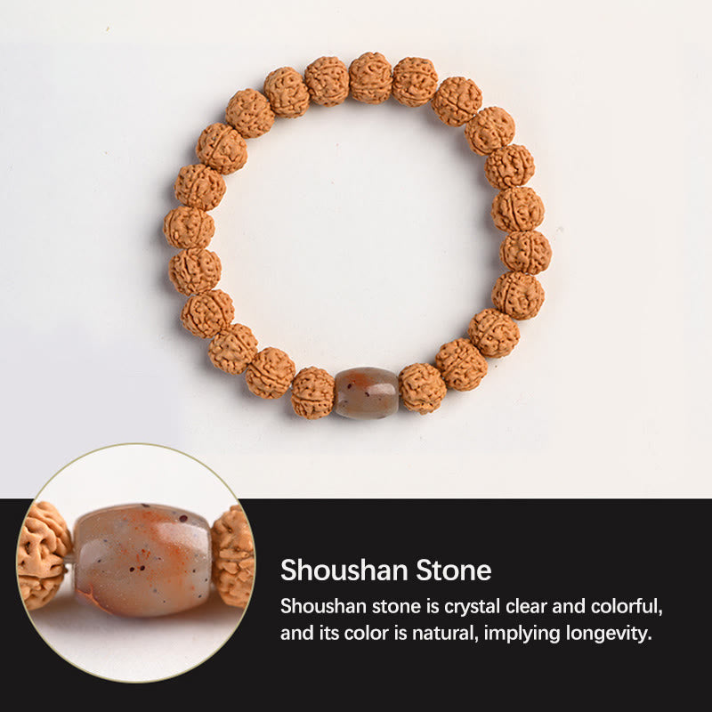 KarmaRipple's Tibet Rudraksha Bodhi Seed Wealth Auspiciousness Bracelet p23