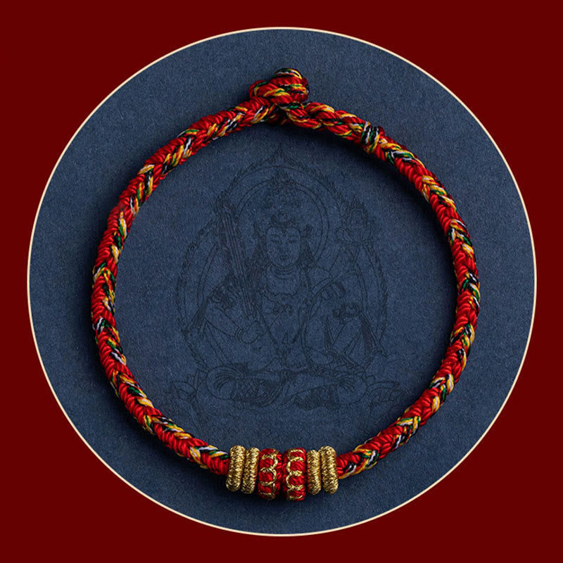 KarmaRipple's Tibet Handmade Chinese Zodiac Natal Buddha Fortune Strength Woven String Bracelet p15