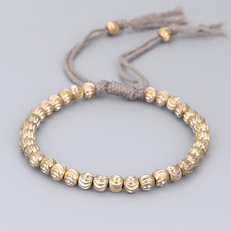 KarmaRipple's Tibetan Handmade Bronze Bead Fortune String Bracelet p21