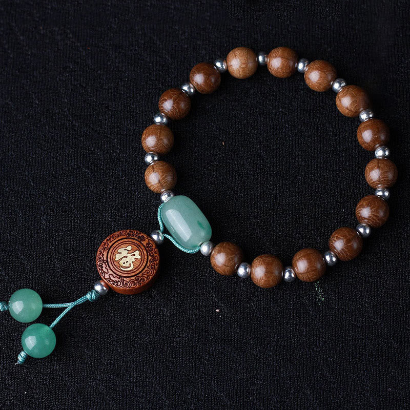 KarmaRipple's Abelia Biflora Wood Happiness Protection Bracelet p4