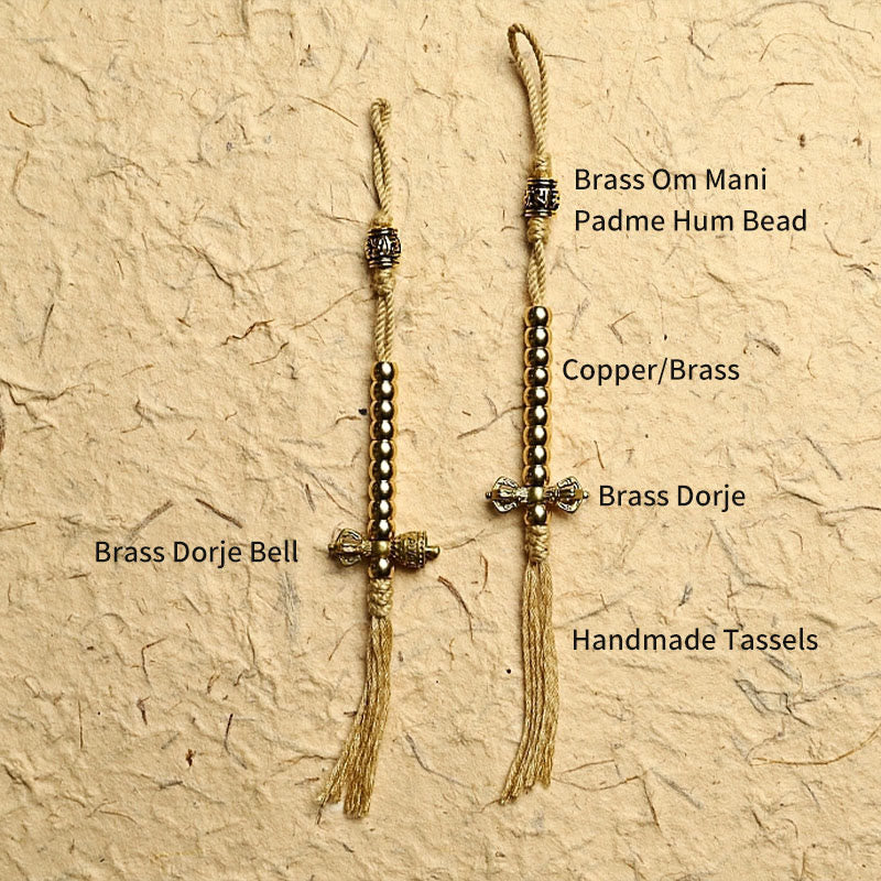 KarmaRipple's Tibetan 108 Mala Beadwork Black Onyx Three-eyed Dzi Beadwork Protection Bracelet p6