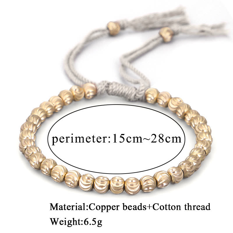 KarmaRipple's Tibetan Handmade Bronze Bead Fortune String Bracelet p11