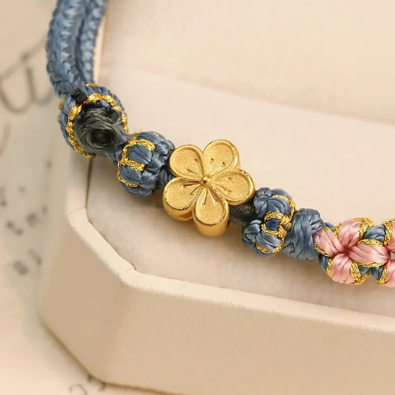 KarmaRipple's Peach Blossom Design Wealth String Bracelet p5