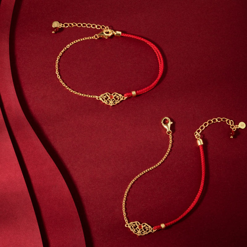 KarmaRipple's Lock of Good Wishes Fortune Strength Chain Bracelet p5
