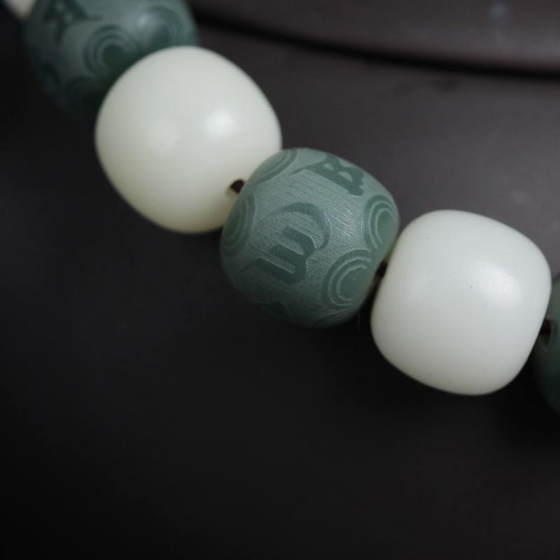 KarmaRipple's Ivory Bodhi Six True Words Protection Bracelet p10