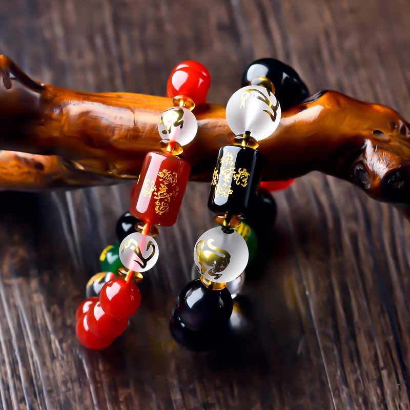 KarmaRipple's Chinese Zodiac Feng Shui Obsidian Five-Element Wealth Porsperity Bracelet p11