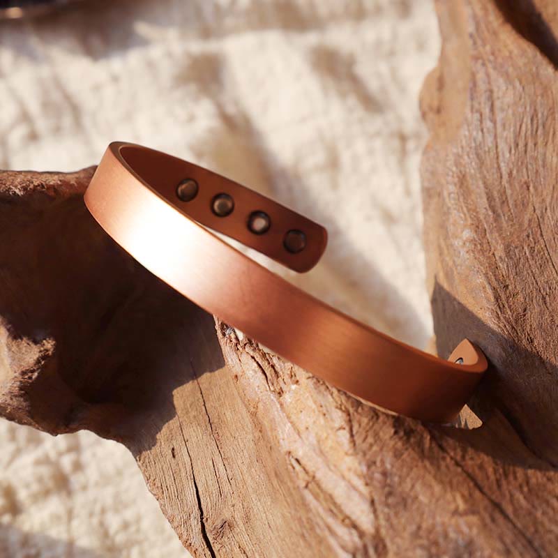 KarmaRipple's Vintage Pattern Magnetic Bronze Adjustable Cuff Bracelet Bangle p2