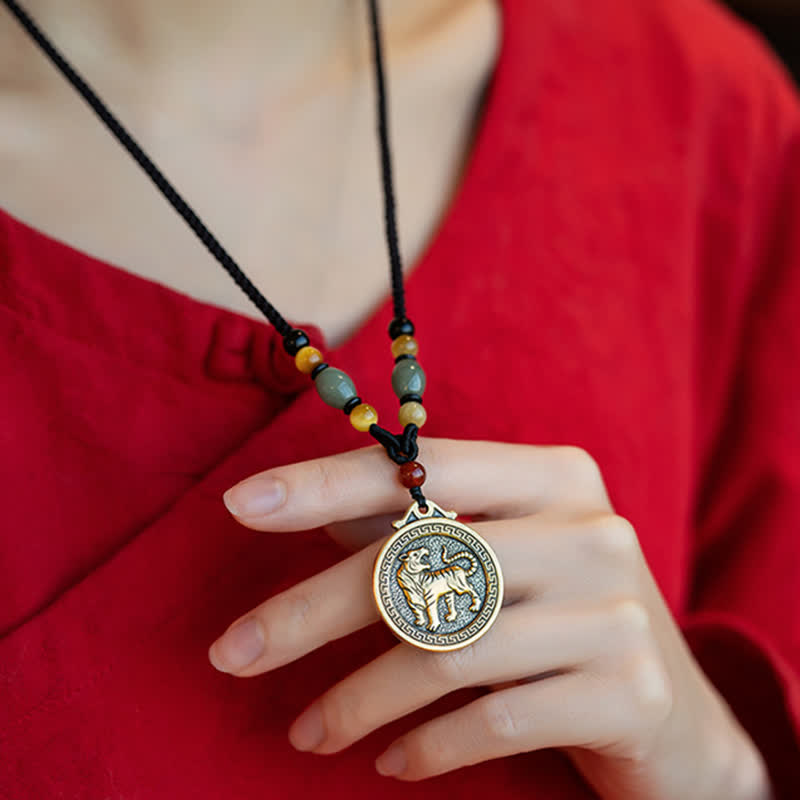 KarmaRipple's 12 Chinese Zodiac Blessing Wealth Fortune Pendant Necklace p15