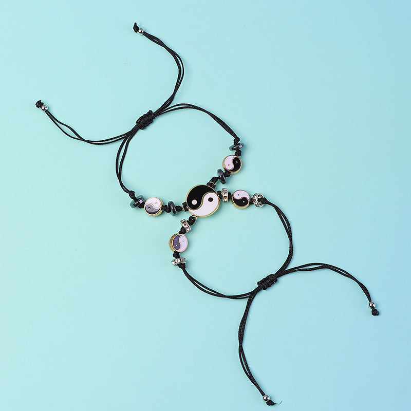 KarmaRipple's 2pcs Yin Yang Hematite Pair Bracelet p28