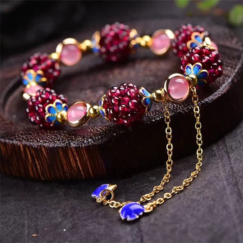 KarmaRipple's Tibetan Garnet Calm Bracelet p2