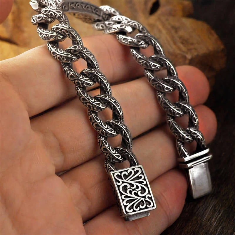 KarmaRipple's Vintage Patterns Engraved Balancing Bracelet p7