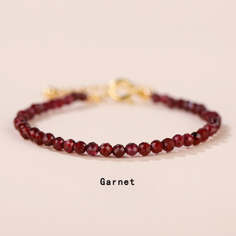 KarmaRipple's Strawberry Quartz Prehnite Peridot Lazurite Pink Gemstone Tourmaline Balancing Chain Bracelet p28