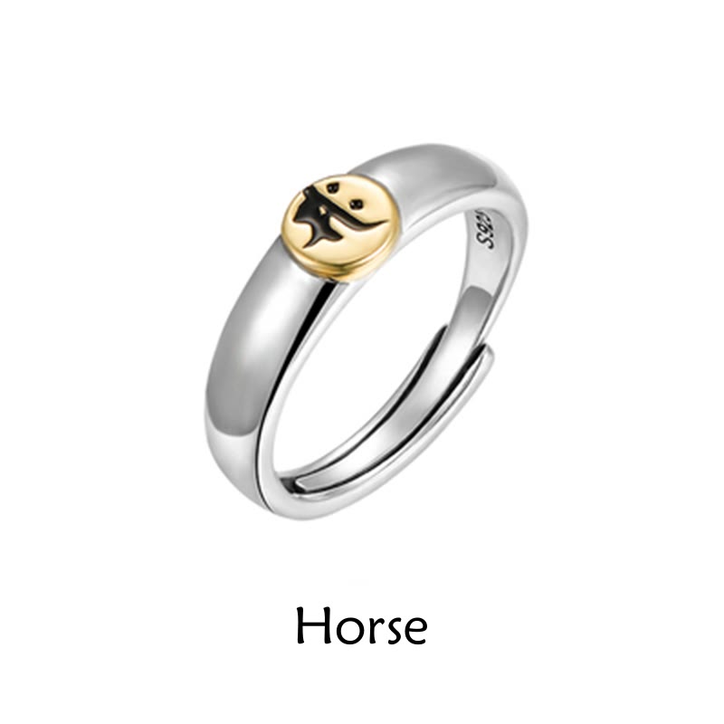 KarmaRipple's Tibetan Om Mani Padme Hum Carved Chinese Zodiac Natal Buddha Peace Ring p5