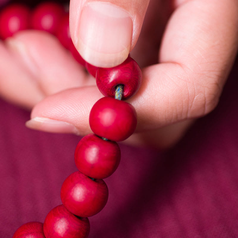 KarmaRipple's Abelia Biflora Wood Warding Off Evil Spirits Wrist Mala p3