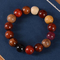 KarmaRipple's Multicolored Sandalwood Protection Balancing Bracelet