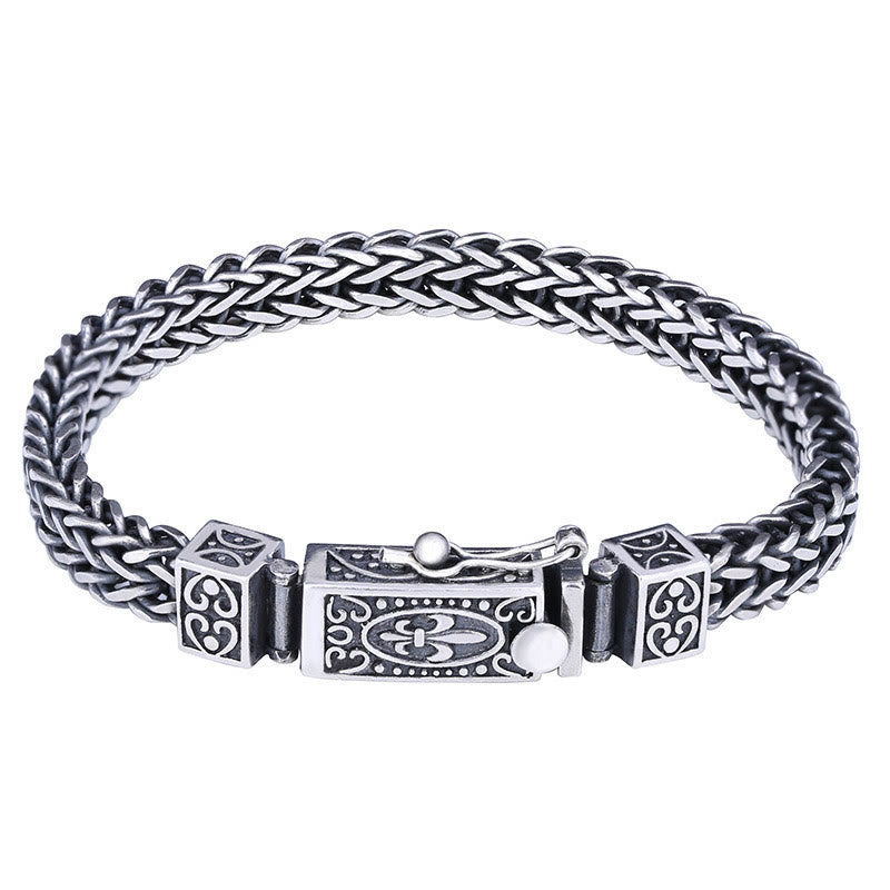 KarmaRipple's Retro Dragon Keel Woven Design Balance Balancing Bracelet p3