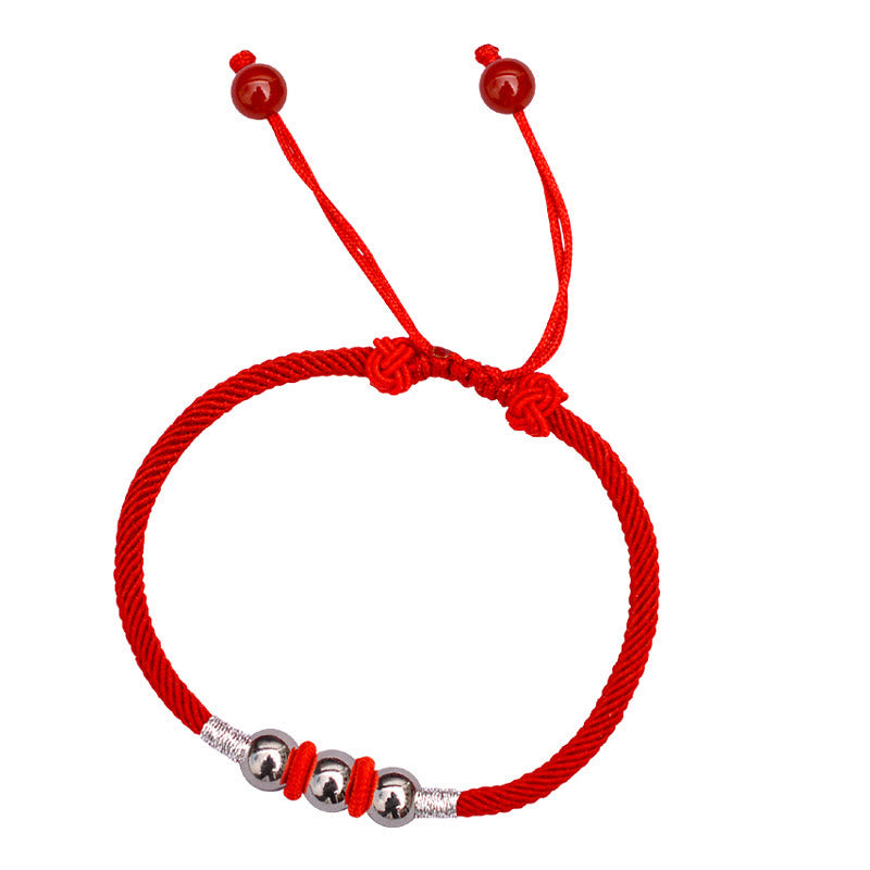 KarmaRipple's 925 Sterling Silver Fortunate Bead Protection Red String Bracelet p8