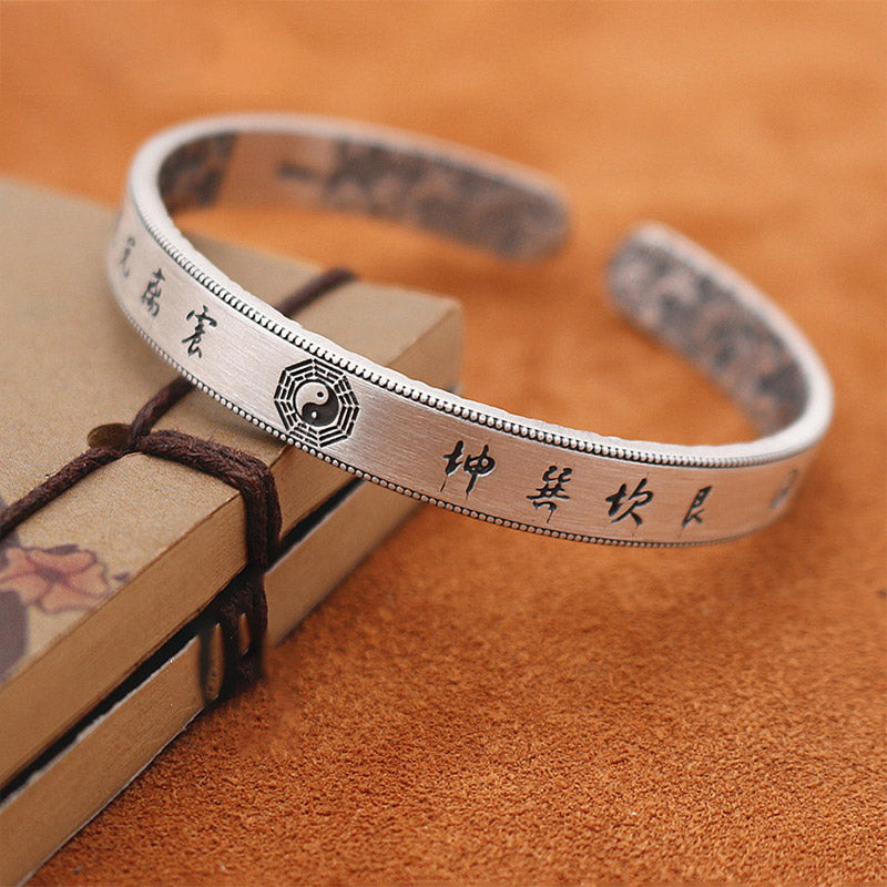 KarmaRipple's 999 Sterling Silver Bagua Yin Yang Balance Bracelet p1